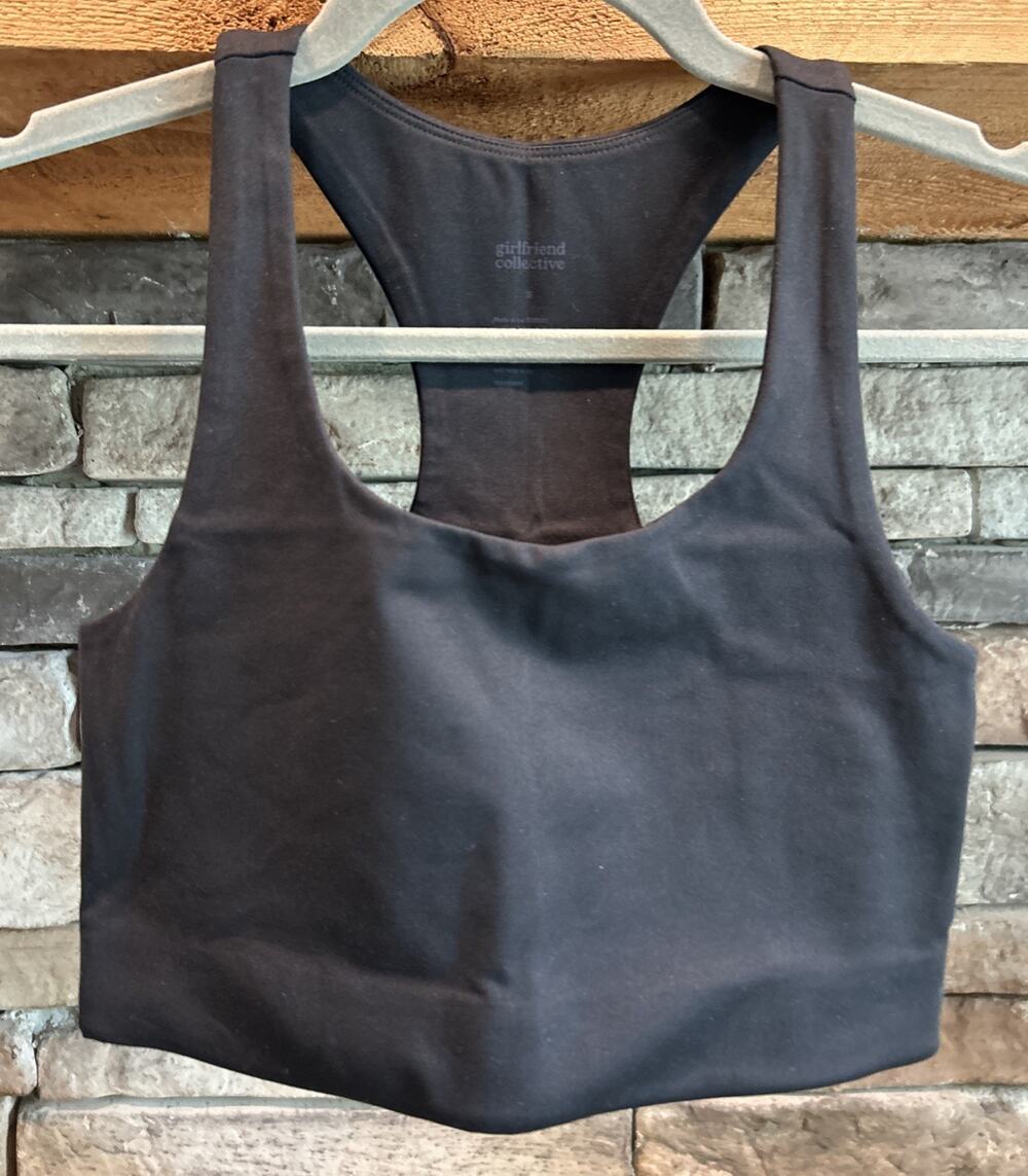 Women’s Girlfriend Collective Black Paloma Racerback Bra Size S NWOT *A1